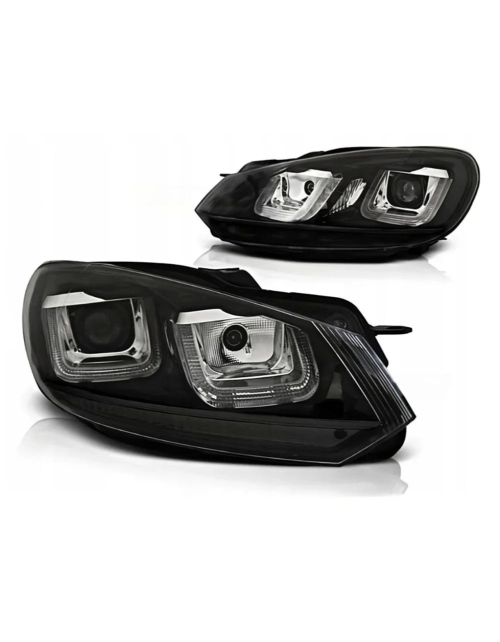 VW Golf 6 2008-2012 Fari Anteriori Luci Diurne U-LED R-Line - autorivallo