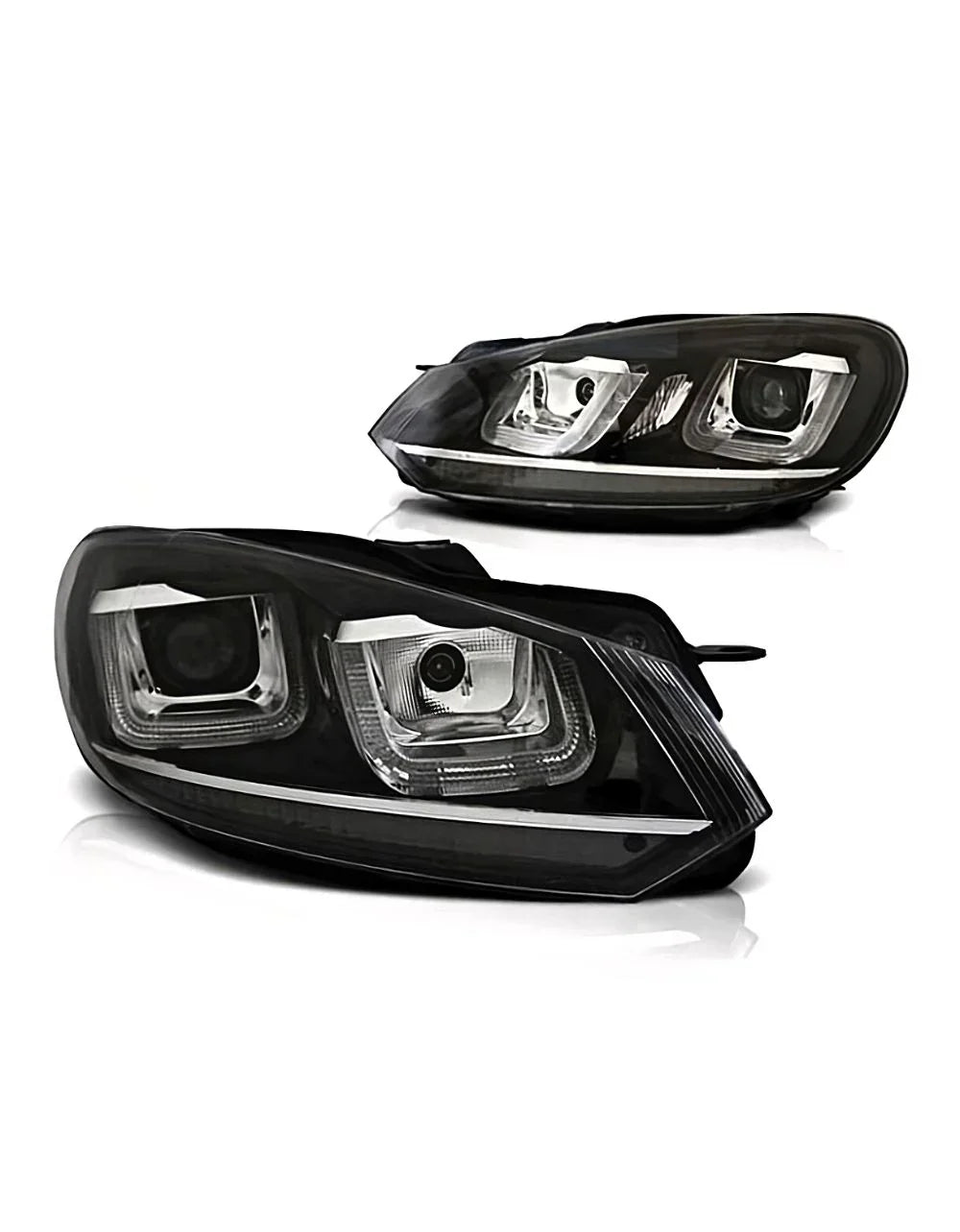 VW Golf 6 2008-2012 Fari Anteriori Luci Diurne LED R-Line Look - autorivallo