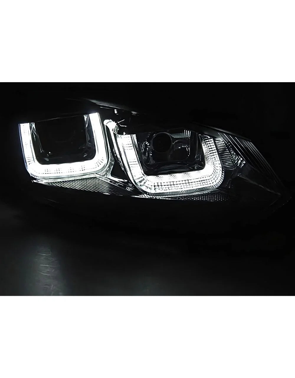 VW Golf 6 2008-2012 Fari Anteriori Luci Diurne LED R-Line Look - autorivallo