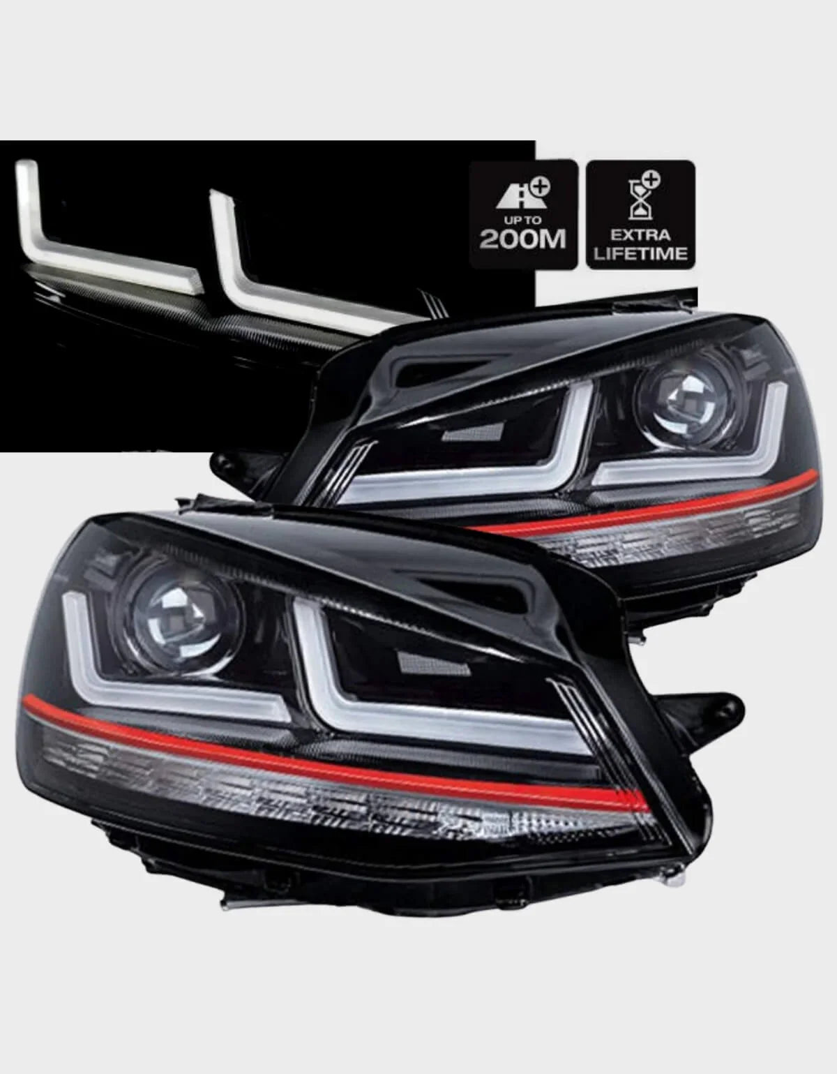 VW Golf 7 2012-2017 Fari Anteriori Full Led GTI OSRAM Xenon - autorivallo