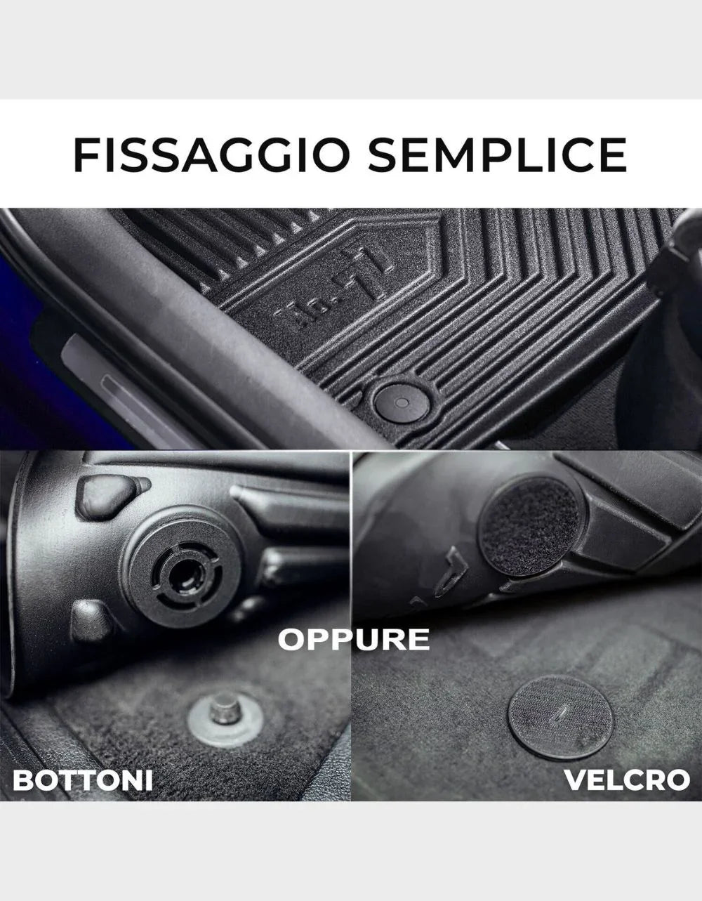 VW Passat B8 2014-2019 Tappetini in Gomma su Misura 3D - autorivallo