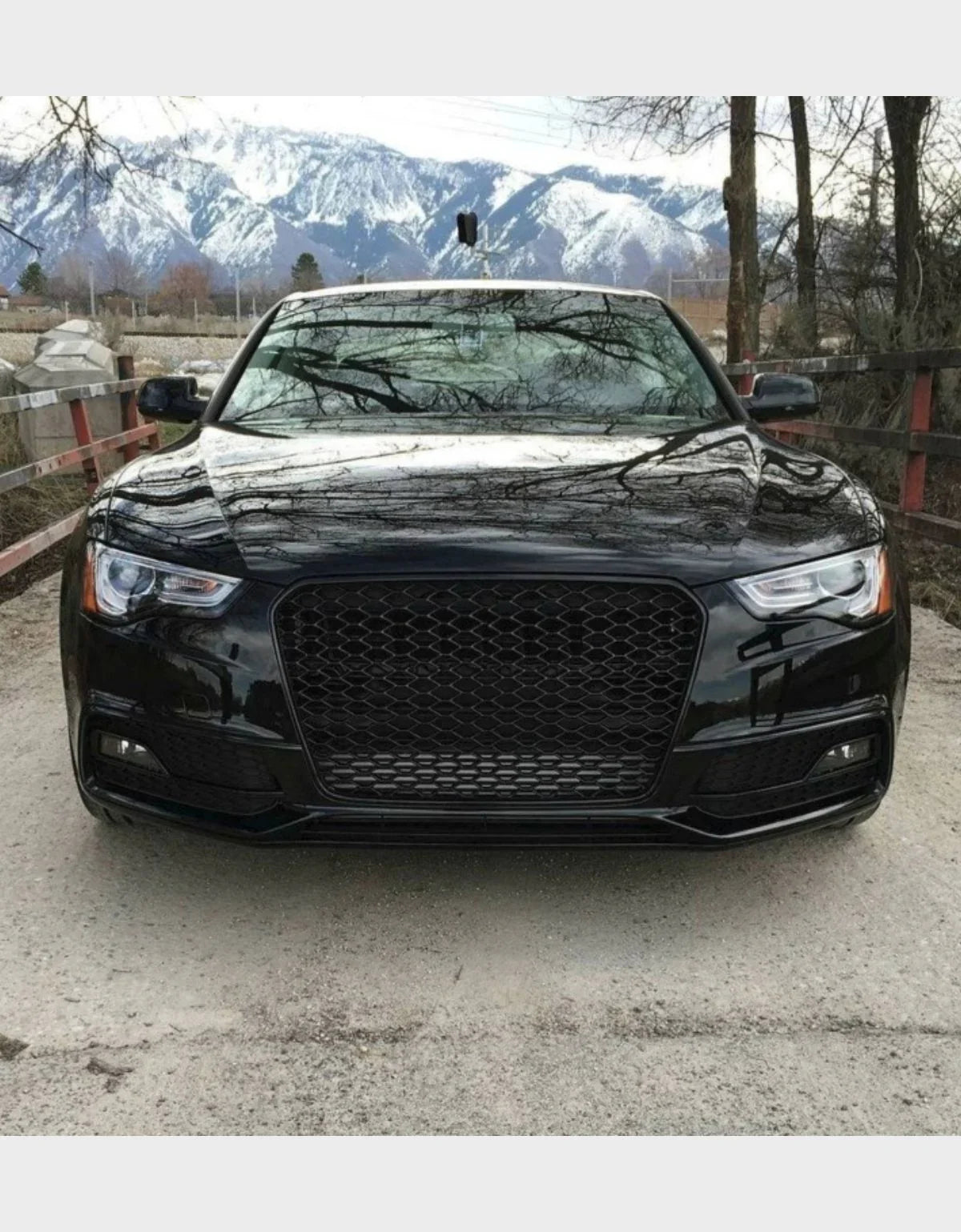 Audi A5 8T 2012-2016 Griglia Anteriore RS5 Look Nero Lucido - autorivallo