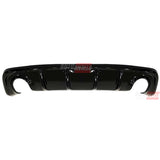Alfa Giulietta 2010-2020 Diffusore Posteriore Sotto Paraurti Nero Lucido (Scarico L+R)