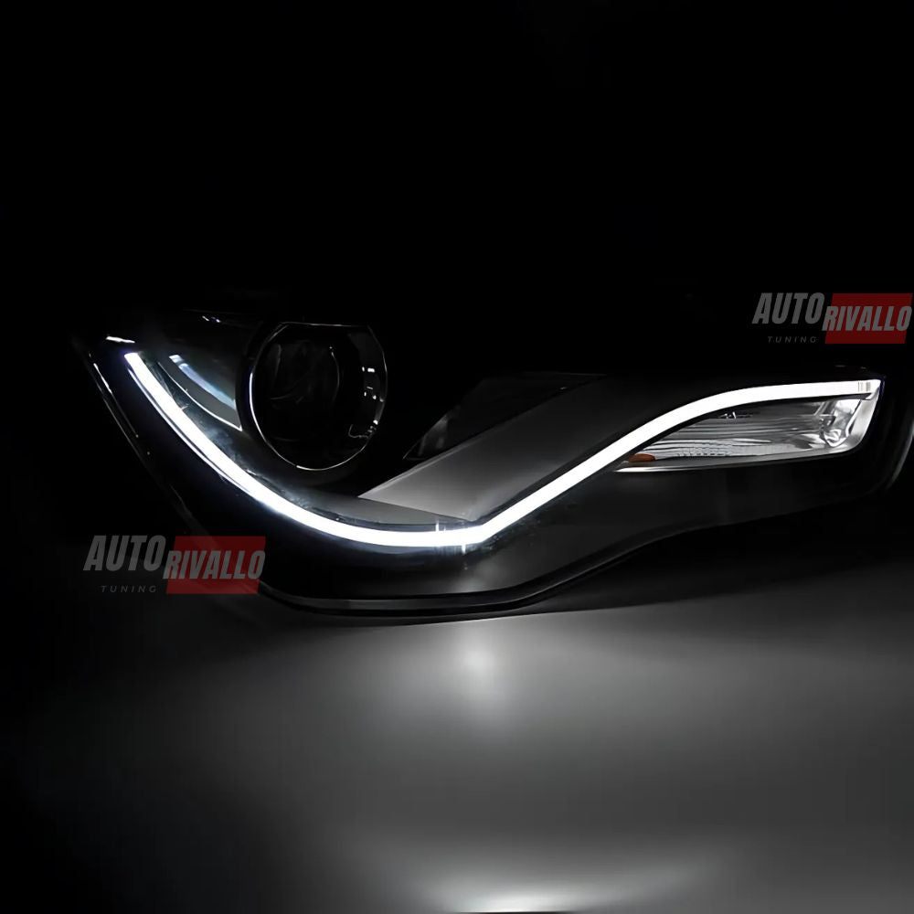 Audi A1 8X 2010-2014 Fari Anteriori LED Diurne TRU Neri