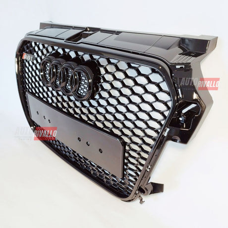 Audi A1 8X S1 S-Line 2010-2015 Griglia Anteriore RS1 Look - Calandra Nero Lucido