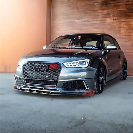 Audi A1 8X 2015-2018 Griglia Anteriore RS1 Look Nero Lucido (Calandra - Mascherina Quattro)