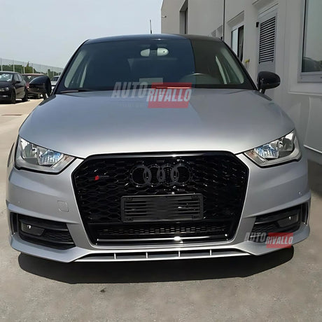 Audi A1 8X 2015-2018 Griglia Anteriore RS1 Look Nero Lucido (Calandra - Mascherina Quattro)