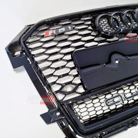 Audi A1 8X 2015-2018 Griglia Anteriore RS1 Look Nero Lucido (Calandra - Mascherina