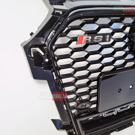 Audi A1 8X 2015-2018 Griglia Anteriore RS1 Look Nero Lucido (Calandra - Mascherina