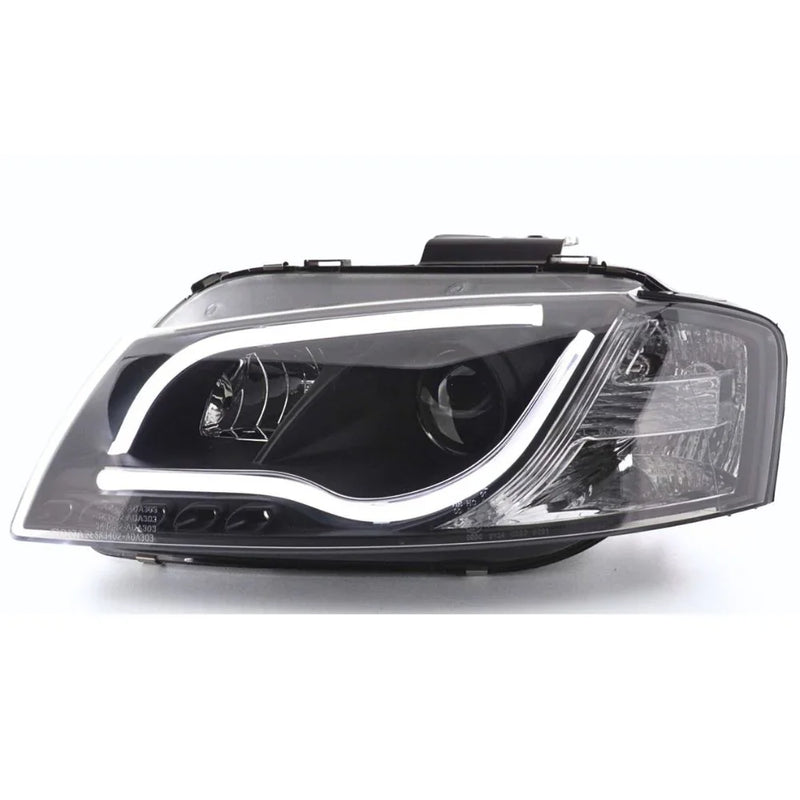 Fari Audi A3 8L (09/2000-05/2003) - Set Sinistro E Destro Con Servomotore H7/H1