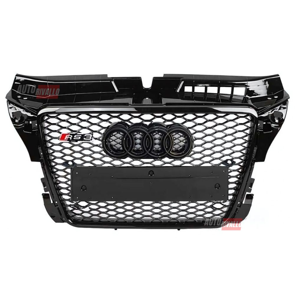 Audi A3 8P 2009-2012 Griglia Anteriore RS3 Look Nero Lucido