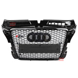 Audi A3 8P 2009-2012 Griglia Anteriore RS3 Look Nero Lucido