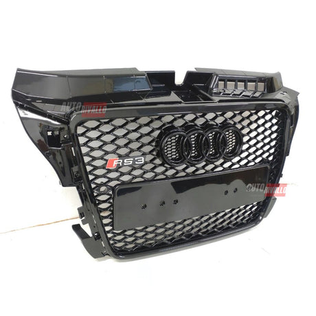 Audi A3 8P 2009-2012 Griglia Anteriore RS3 Look Nero Lucido