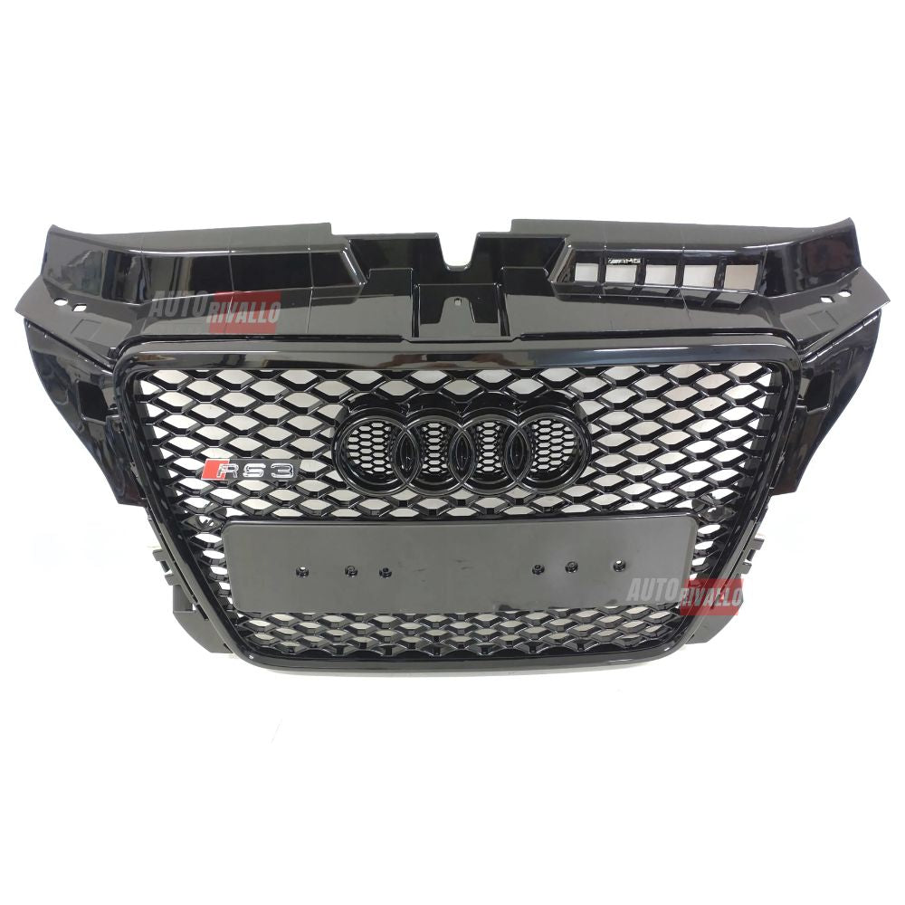 Audi A3 8P 2009-2012 Griglia Anteriore RS3 Look Nero Lucido