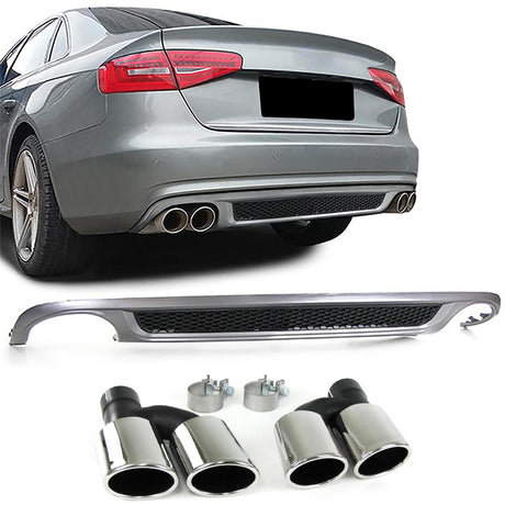 Audi A4 B8 8K 2007, 2008, 2009, 2010 2011 Diffusore Posteriore Look S-Line