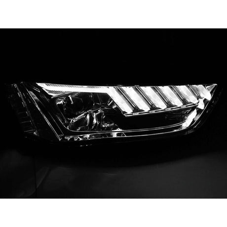 Audi A4 B8 8K 2011-2015 Fari Anteriori LED Matrix Cromato H7