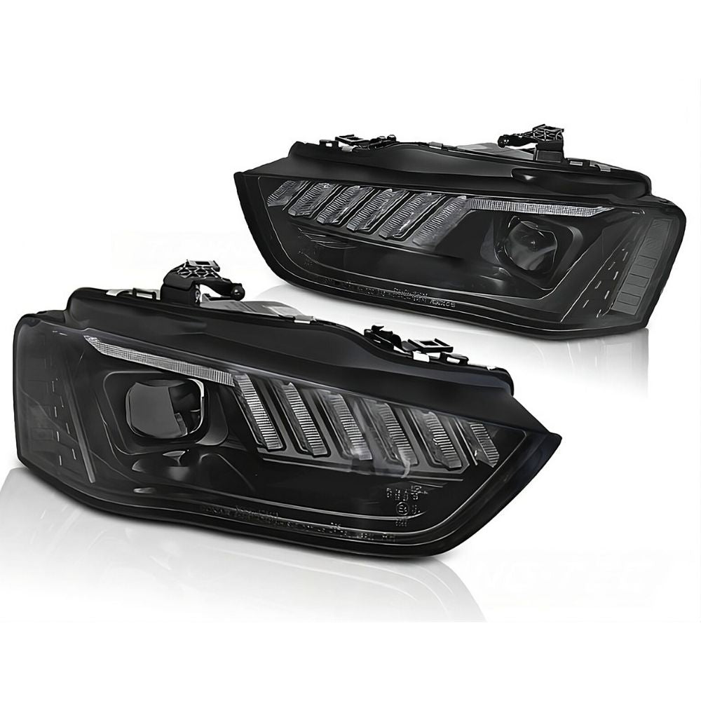 Audi A4 B8 8K 2011-2015 Fari Anteriori LED Matrix Nero H7