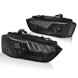 Audi A4 B8 8K 2011-2015 Fari Anteriori LED Matrix Nero H7