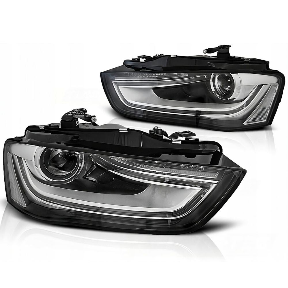 Audi A4 B8 8K 2011-2015 Fari Anteriori LED Diurne TRU Neri