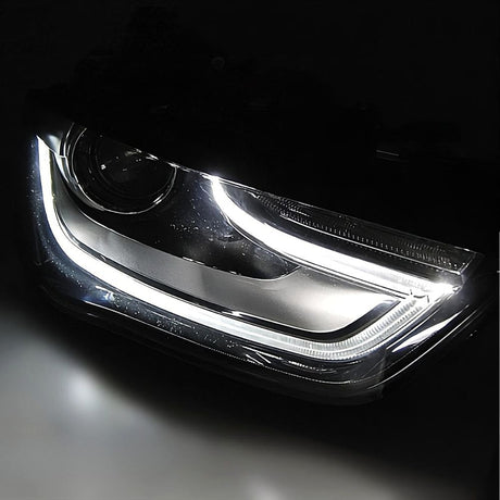 Audi A4 B8 8K 2011-2015 Fari Anteriori LED Diurne TRU Neri