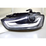 Audi A4 B8 8K 2011-2015 Fari Anteriori LED Diurne TRU Neri