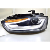 Audi A4 B8 8K 2011-2015 Fari Anteriori LED Diurne TRU Neri