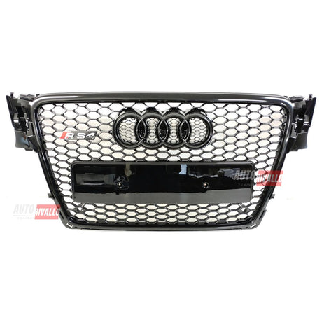 Audi A4 B8 8K 2007-2011 Griglia Anteriore RS4 Look Nero Lucido