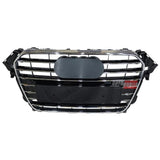 Audi A4 B8 8K 2011-2015 Griglia S-Line Look Nero Cromato