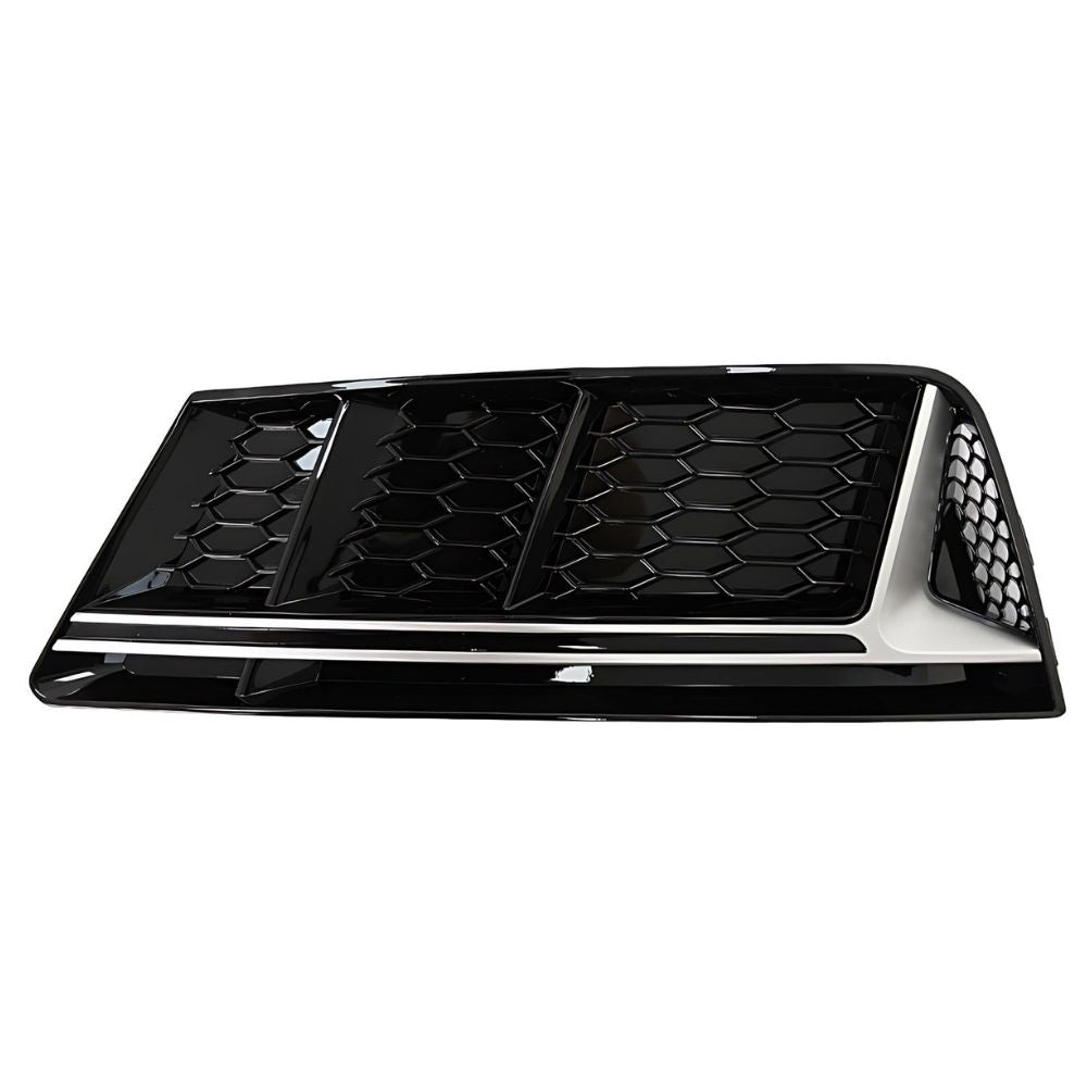 Audi A4 B9 2015-2019 Griglie Fendinebbia RS4 Nero Argento