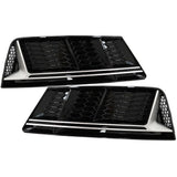 Audi A4 B9 2015-2019 Griglie Fendinebbia RS4 Nero Argento