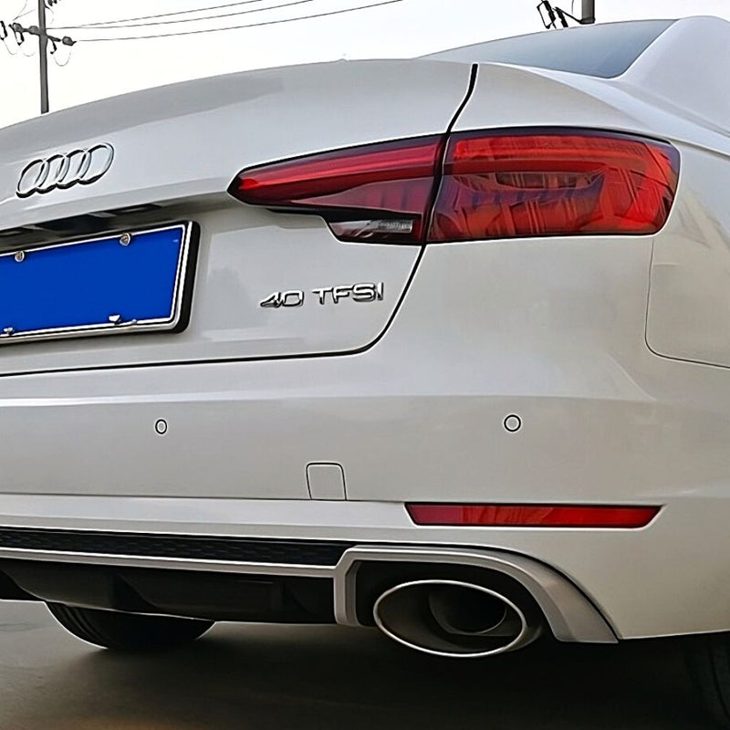 Audi A4 B9 8W 2015-2019 Diffusore Posteriore RS4 Look Estrattore Sotto Paraurti
