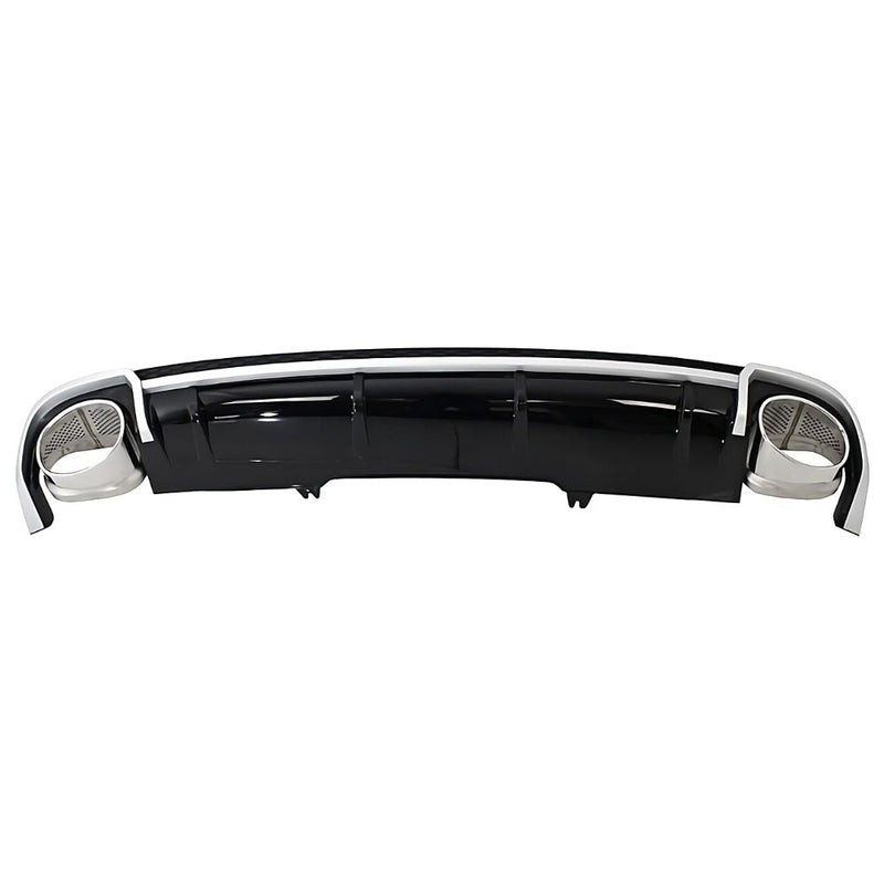 Audi A4 B9 8W 2015-2019 Diffusore Posteriore RS4 Look Estrattore Sotto Paraurti