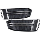 Audi A4 B9 S-Line 15-19 Griglie Fendinebbia RS4 Nero Argento