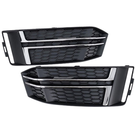 Audi A4 B9 S-Line 15-19 Griglie Fendinebbia RS4 Nero Argento