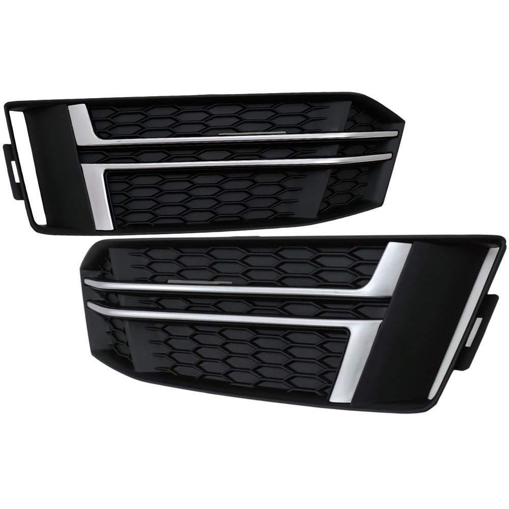 Audi A4 B9 S-Line 15-18 Griglie Fendinebbia RS4 Nero Opaco
