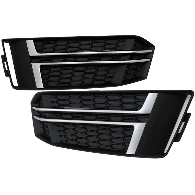 Audi A4 B9 S-Line 15-18 Griglie Fendinebbia RS4 Nero Opaco