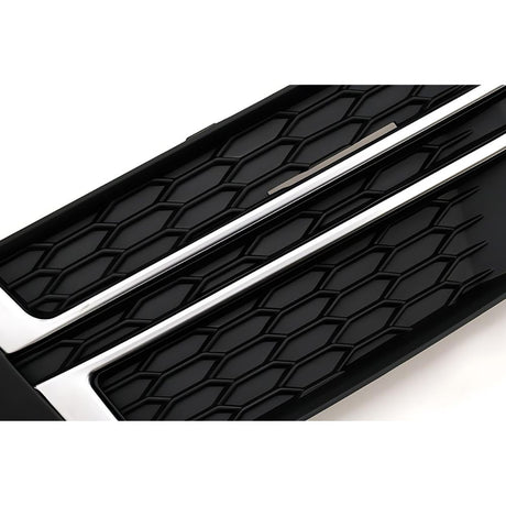 Audi A4 B9 S-Line 15-18 Griglie Fendinebbia RS4 Nero Opaco