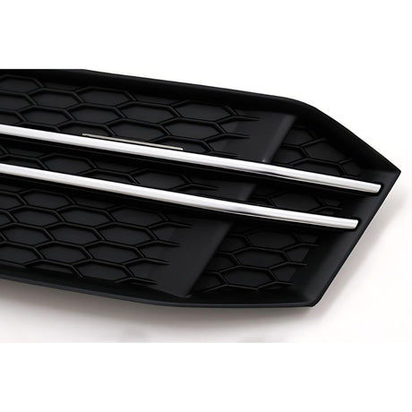 Audi A4 B9 S-Line 15-18 Griglie Fendinebbia RS4 Nero Opaco