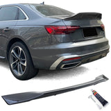 Audi A4 B9 2019-2022 Spoiler Posteriore Cofano Nero Lucido - autorivallo