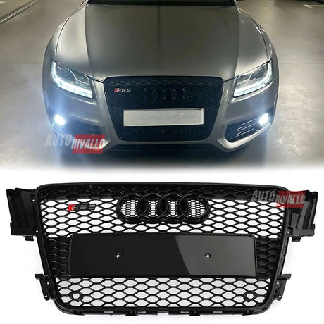 Audi A5 8T 2007-2011 Griglia Radiatore RS5 Look Nero Lucido