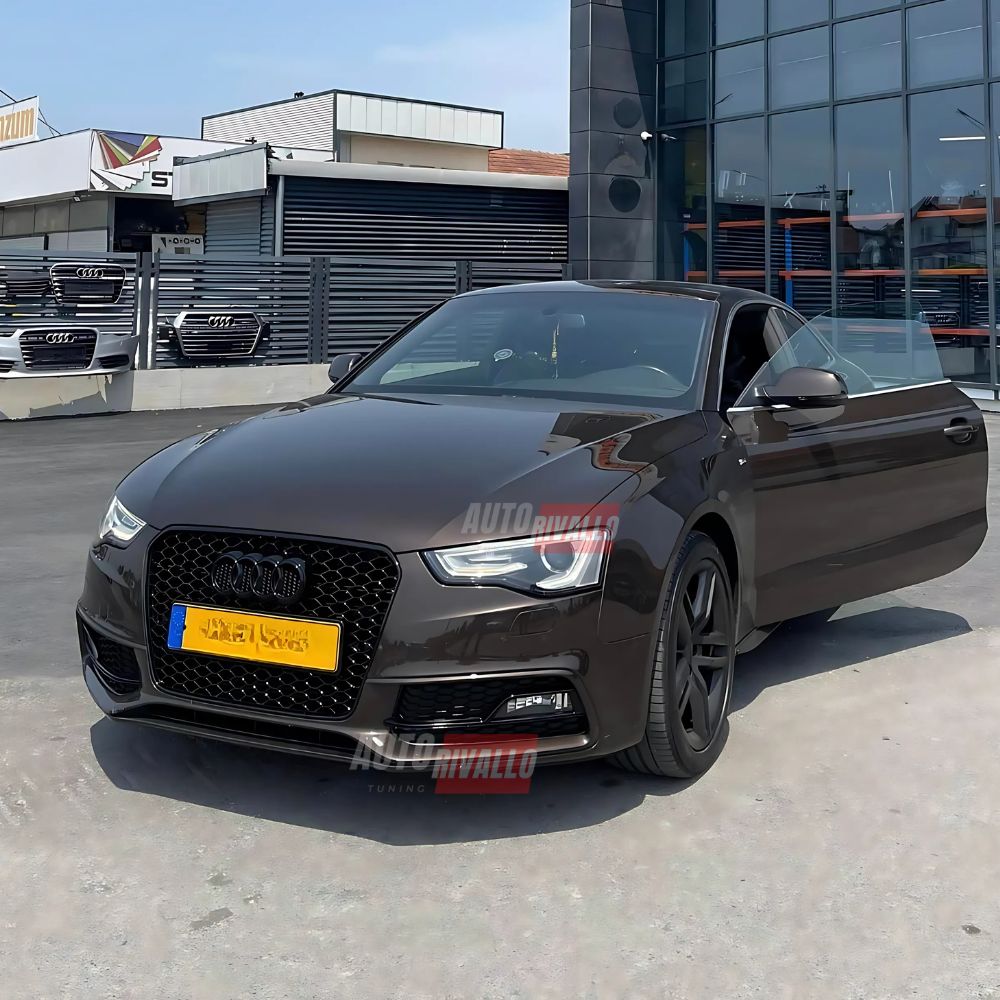 Audi A5 8T 2012-2016 Griglia Anteriore Look RS5 Nero Lucido