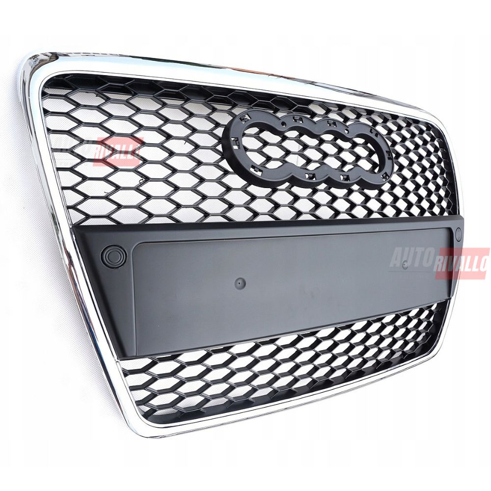 Audi A6 C6 4F 2004-2008 Griglia Radiatore Look RS6 Nero Cromato