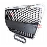 Audi A6 C6 4F 2004-2008 Griglia Radiatore Look RS6 Nero Cromato