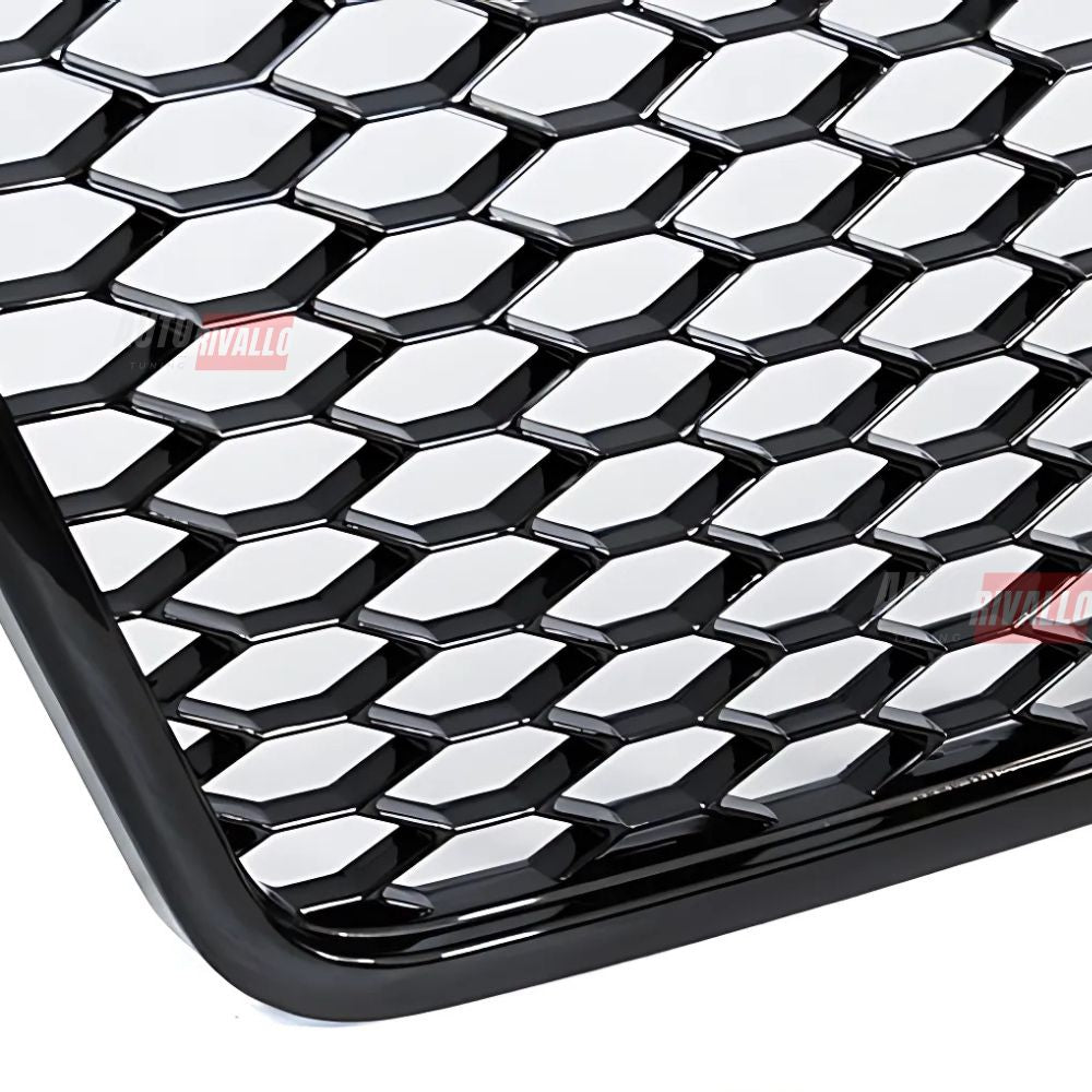 Audi A6 C6 4F 2008-2011 Griglia Radiatore Look RS6 Nero Lucido