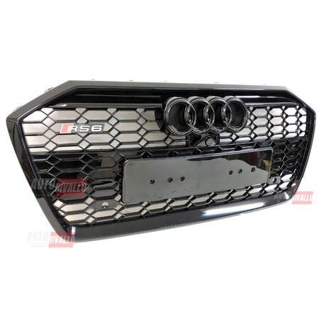 Audi A6 C8 4K 2018-2023 Griglia Anteriore RS6 Look Nero Lucido