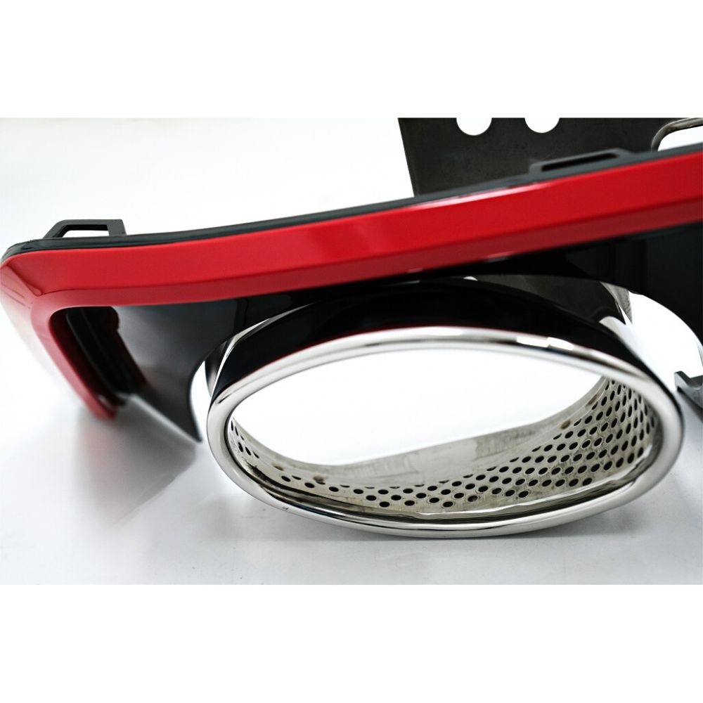 Audi A6 C8 4K S-Line 2018-2023 Diffusore Sotto Paraurti Posteriore RS6 Look