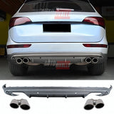 Audi Q5 8R 2008-2016 Diffusore Posteriore SQ5 Look - Terminali Cromati Doppia Uscita 