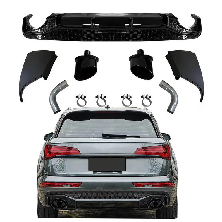 Audi Q5 FY 2021-2024 Diffusore Posteriore RSQ5 Look Nero