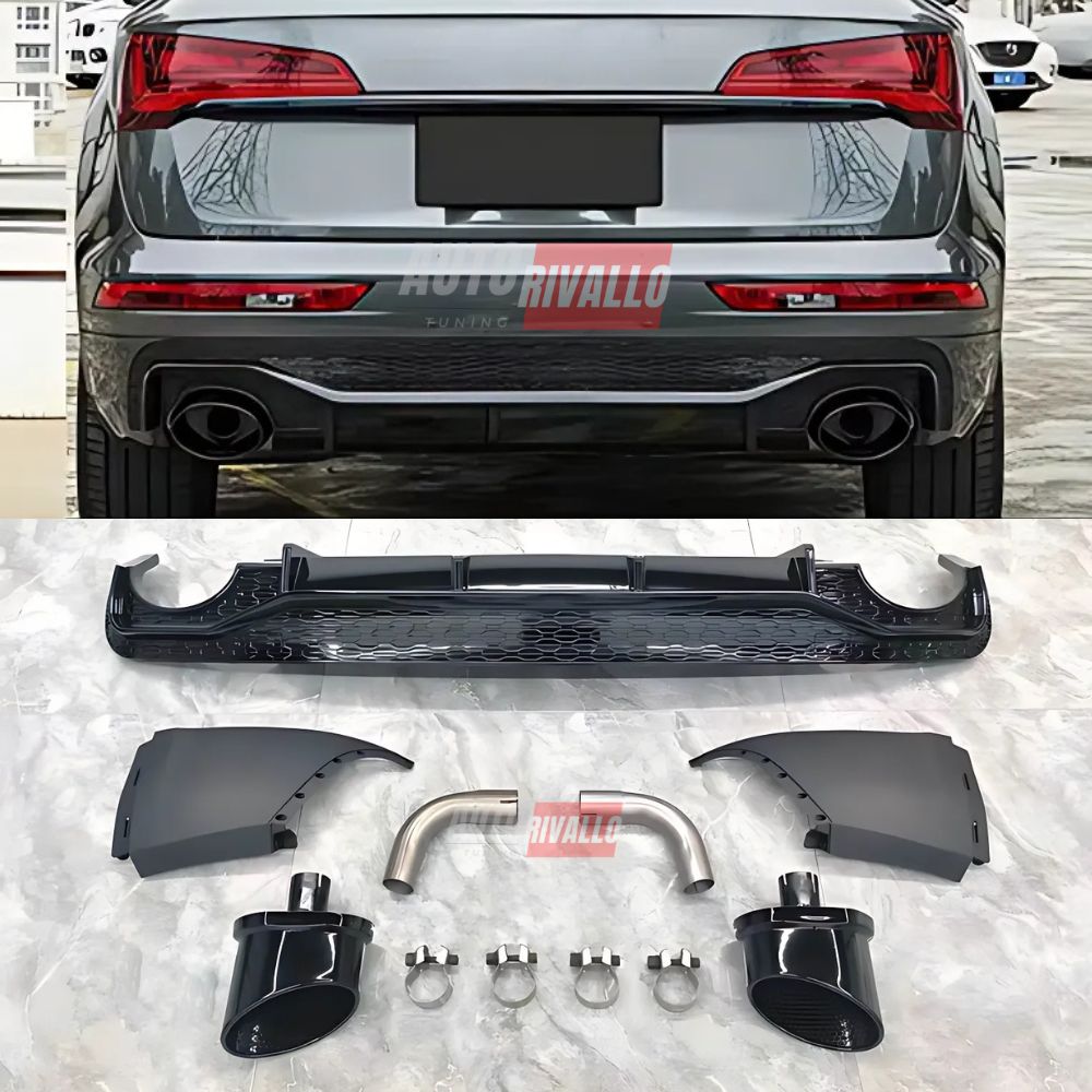 Audi Q5 FY 2021-2024 Diffusore Posteriore RSQ5 Look Nero