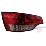 Audi Q7 4L 2005-2009 Fanali Posteriori Stop LED Rosso Fumé